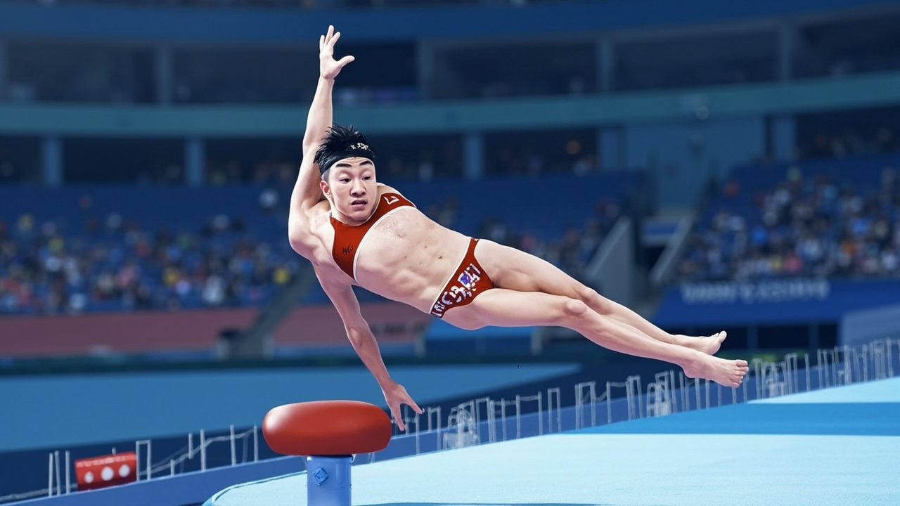 练俊杰在领奖台上